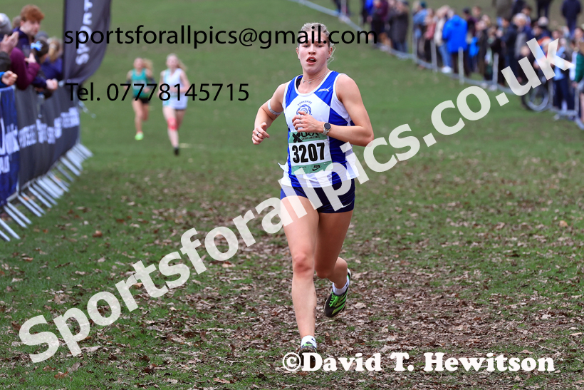 Womens Under-20s 2026 UK CAU Inter Counties Cross Country, Wollaton Park, Nottingham. Photo: David T. Hewitson/Sports for All Pics